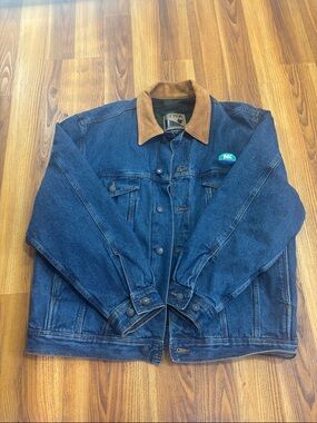 Vintage Canada Sportswear Plaid Lining Denim Jacket